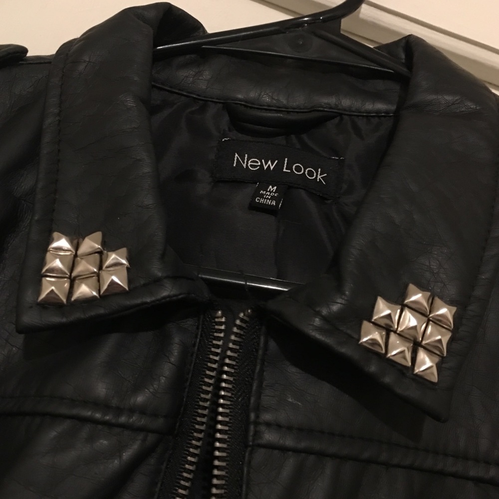 Studded Black Leather Jacket